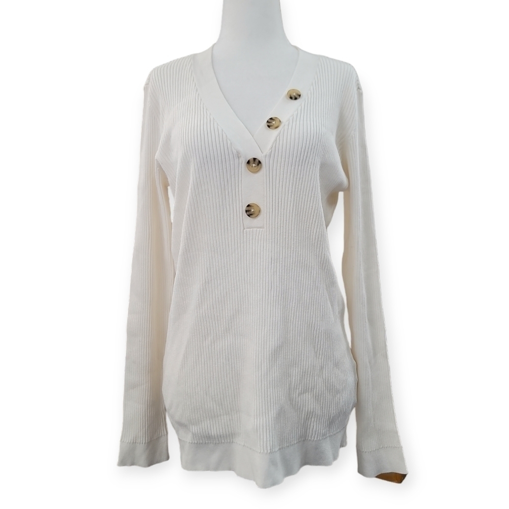 Tristan Rib Knit long sleeve top